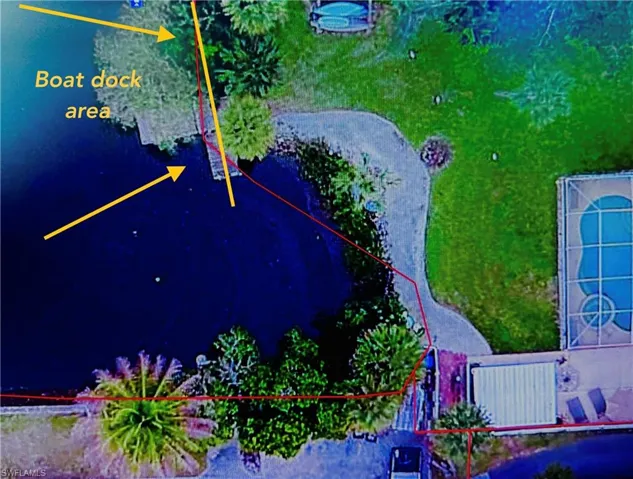 Drone / aerial view of a large body of water
