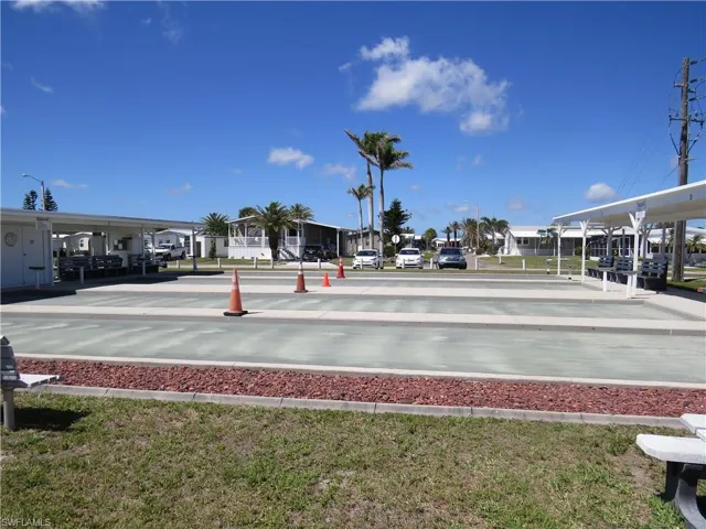 View of street featuring a residential view and street lighting