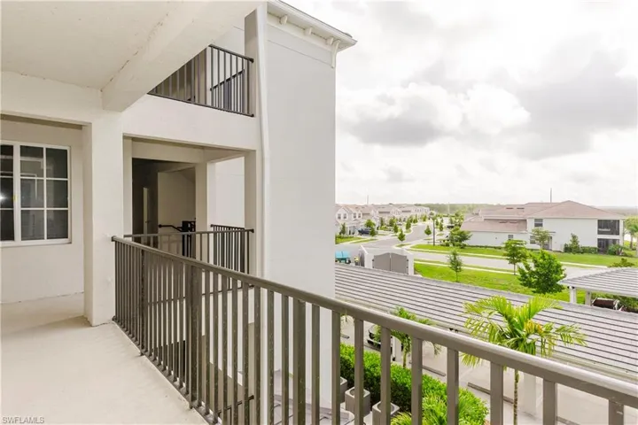 Balcony with a residential view