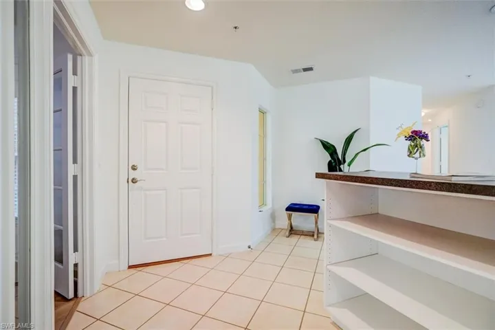 View of tiled entrance foyer