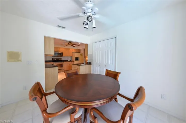 View of dining room