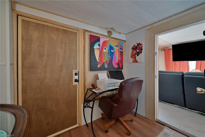 Office area and front door