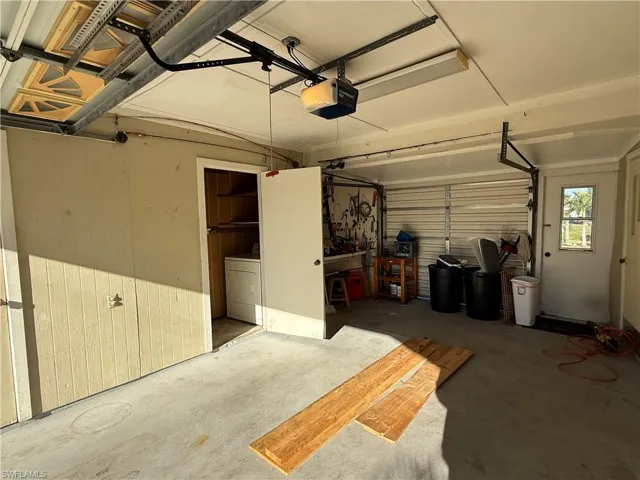 Garage with washer /clothes dryer