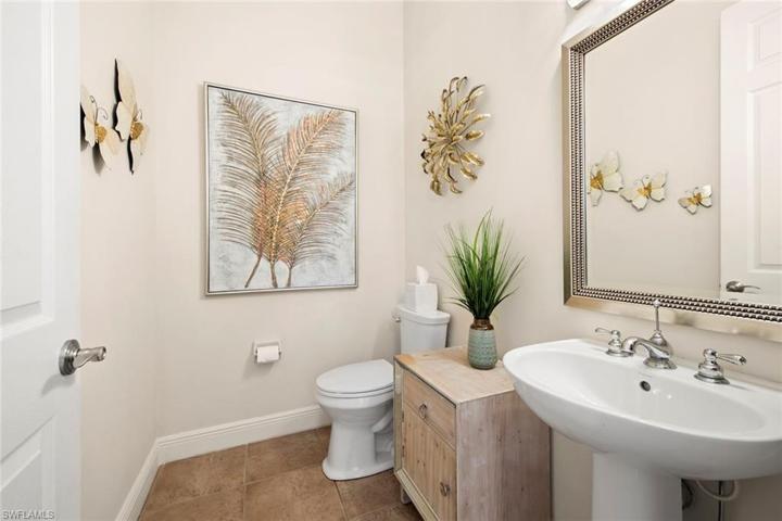 Half bath just outside office/study