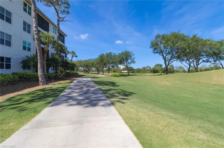 Surrounding community with a yard