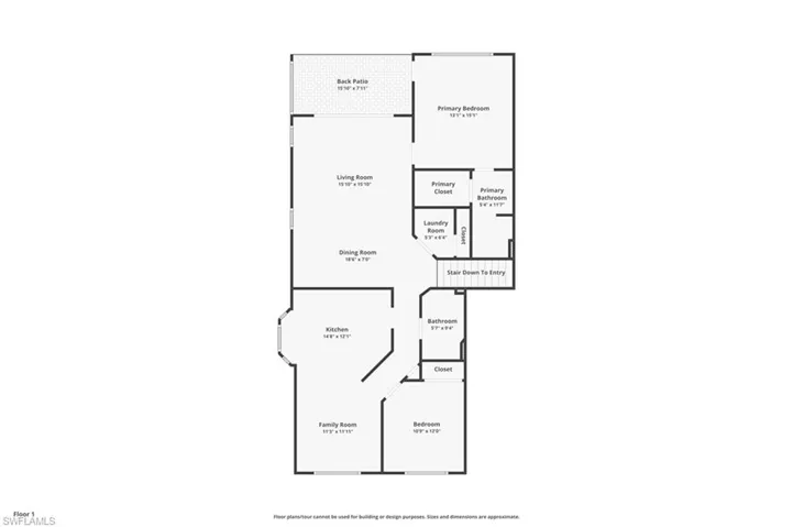 View of floor plan / room layout