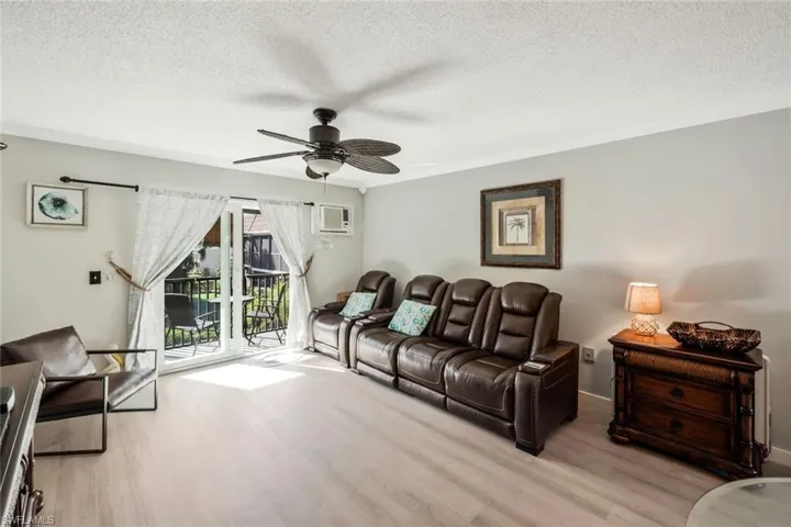 Open main living area with tile floors