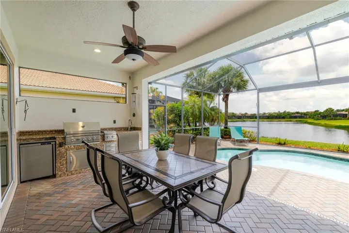 lanai with summer kitchen