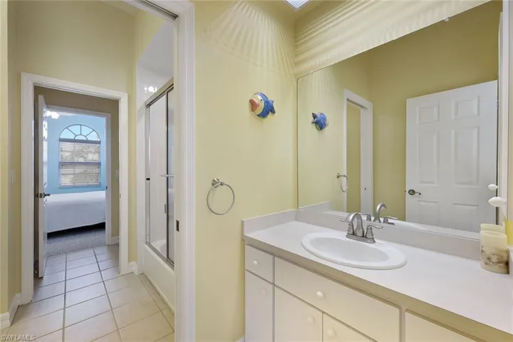 Jack and Jill Bathroom between Upstairs Bedrooms 1 & 2.