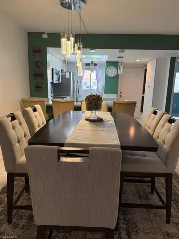 View of dining space