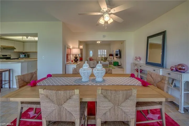 TABLE/CHAIRS + BAR STOOLS STAY WITH HOME.