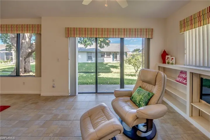 LOOKING TO LARGE BACK YARD.