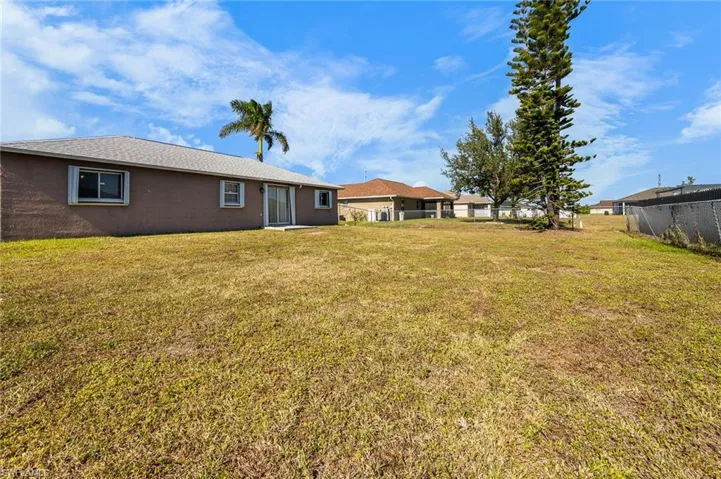 View of backyard