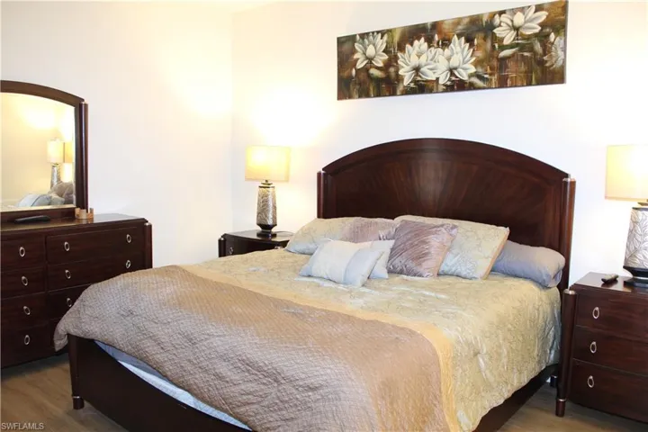 Bedroom featuring wood finished floors