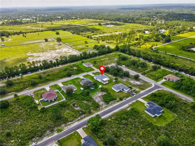 Aerial view of property's location