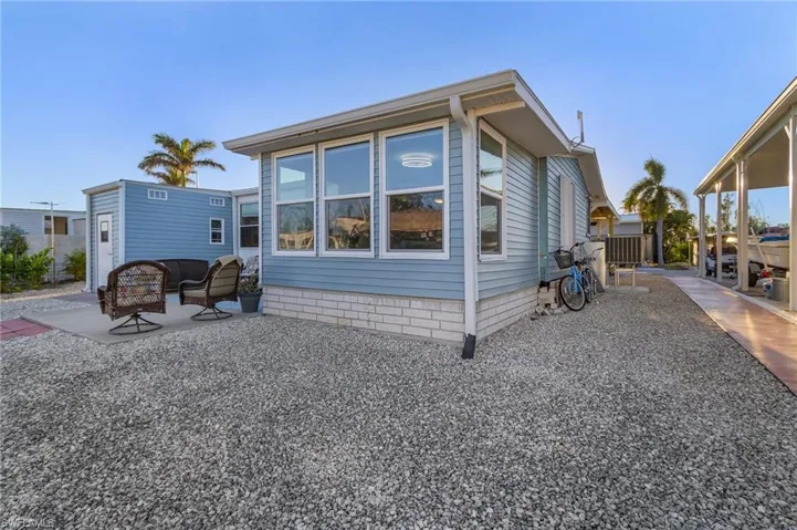 View of home's exterior featuring a patio area