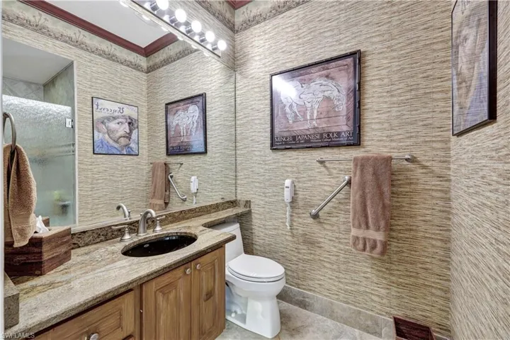 Primary Bathroom with second Sink and Toilet