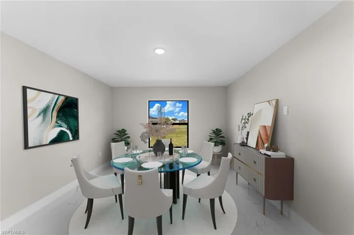 View of dining room