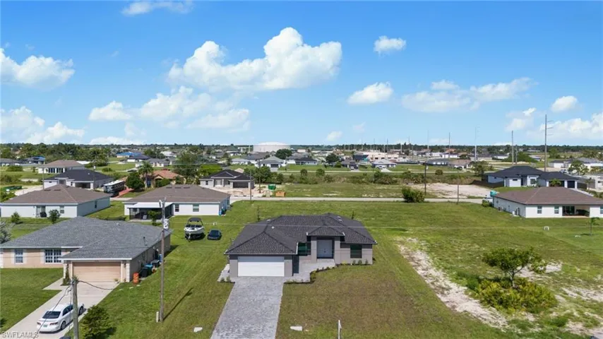 Birds eye view of property