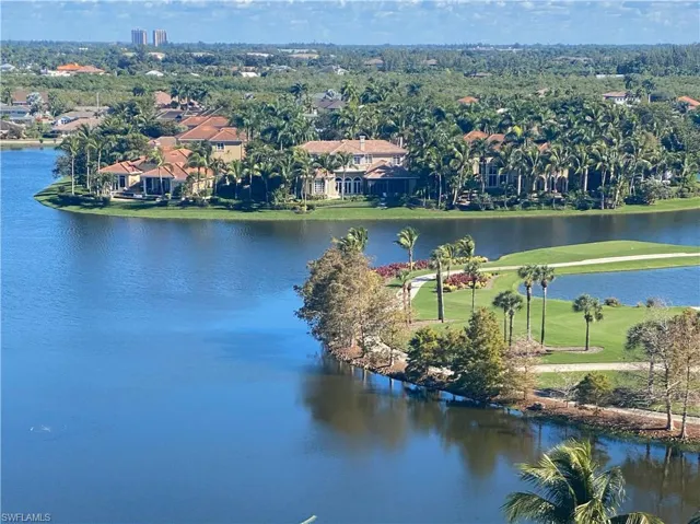This is your view from your front balcony overlooking Gulf Harbour lakes and golf course. Stunning views from either end of your condo!