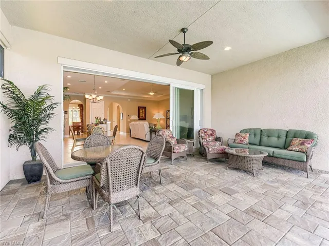 The 21' X 13' covered lanai is one of the biggest.