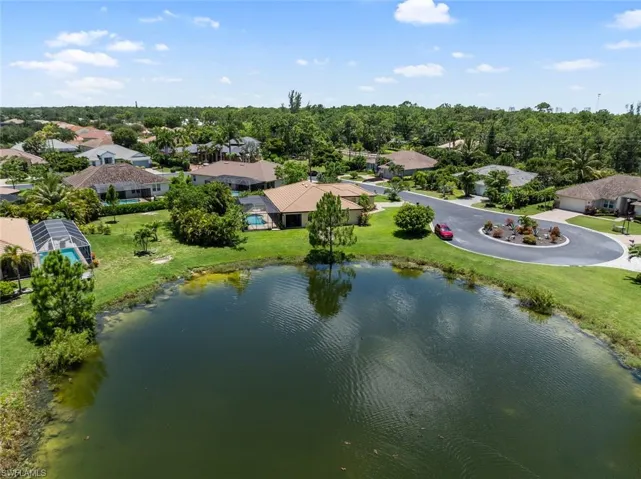 Drone / aerial with a water view