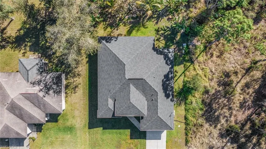 Birds eye view of property