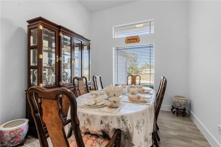 View of dining area