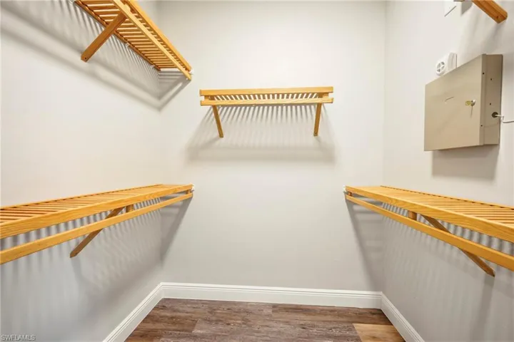 One of 2 walk in closets in Primary Bedroom