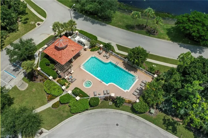 One of 2 community pools