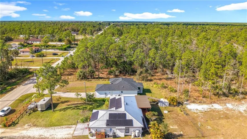 View from above of property