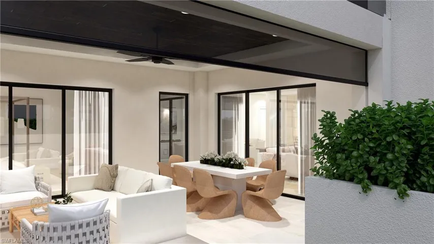 Covered balcony