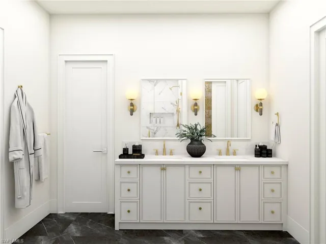 Master Bath dual sinks