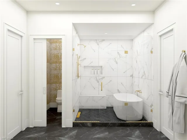 Master Bathroom wetroom and private water closet