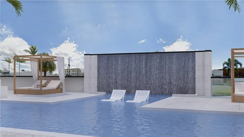 7 foot waterfall wall