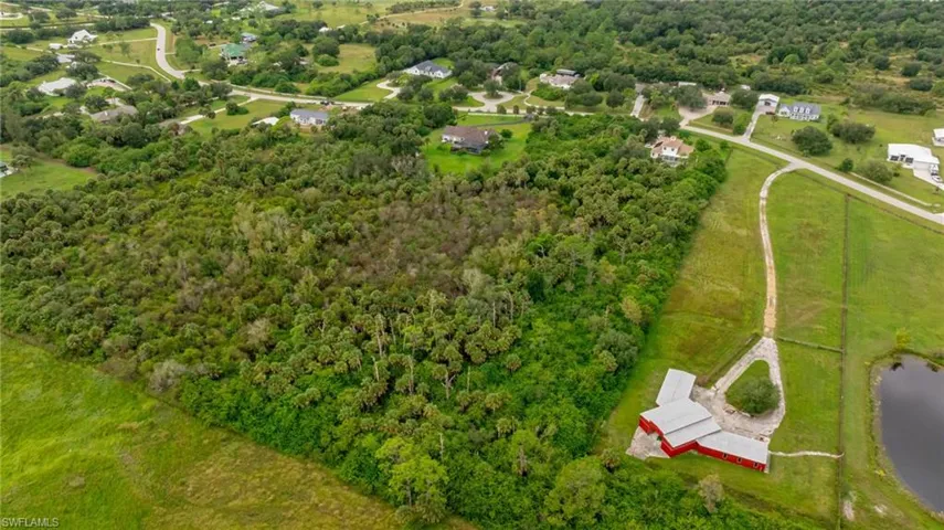 Aerial view of property's location