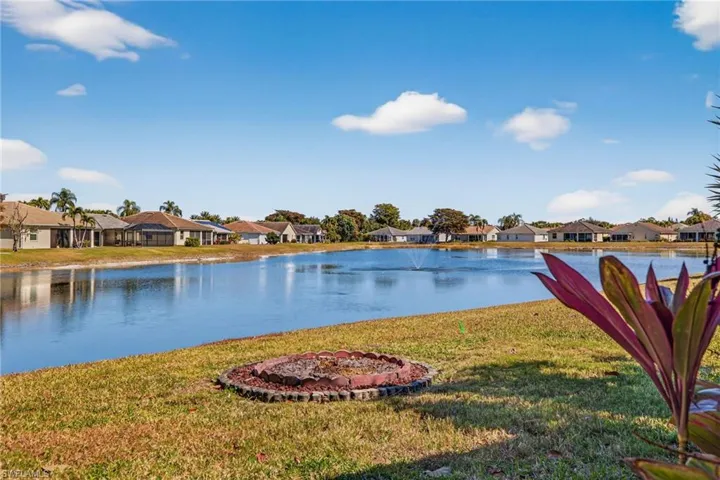 View of Lake from back yard