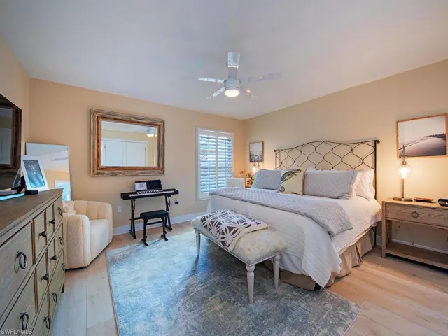 Spacious guest bedroom