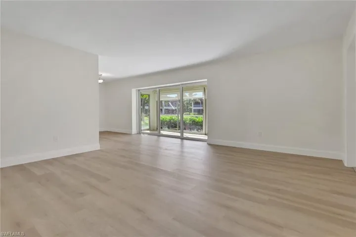 Spare room with light wood finished floors