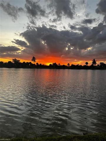 Sunset view from patio.
