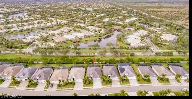 Drone shot of property