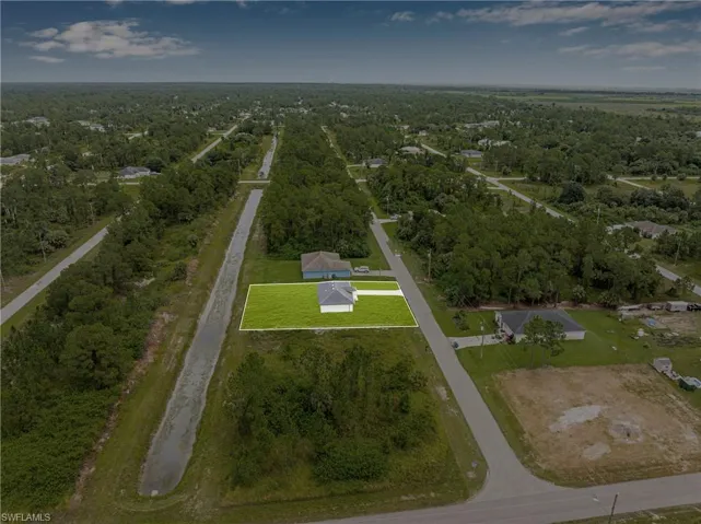 Aerial overview of property's location