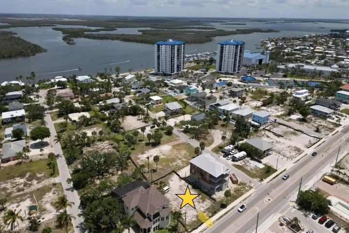 Drone / aerial Southeastern view of a nearby body of water
