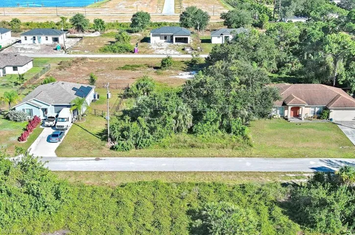 View from above of property