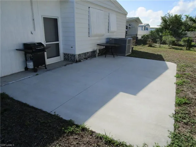 Cement patio