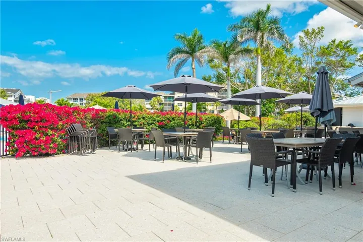 Outside dinning area