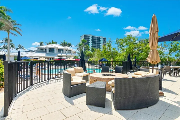Pool Bar fireplace for cozy gaterings