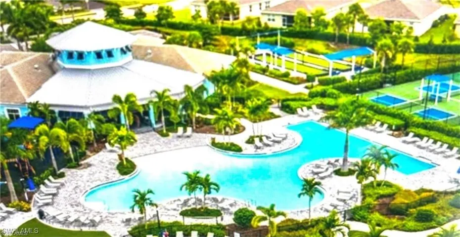 Birds eye view of property