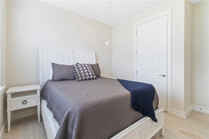 Bedroom featuring light wood-type flooring