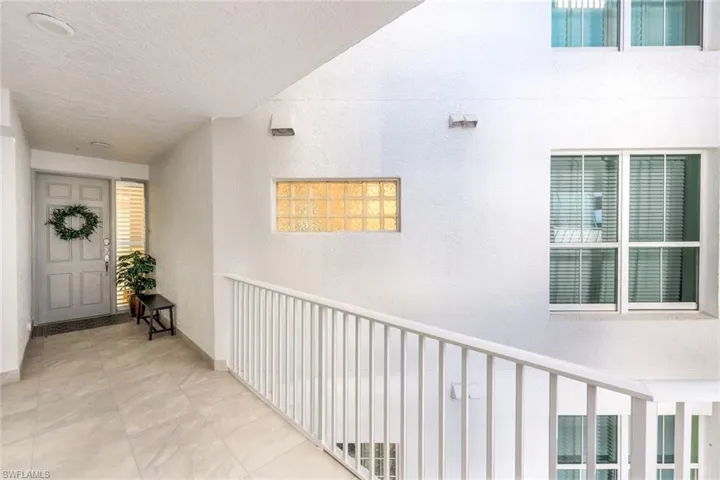 Entrance to End Unit Condo
